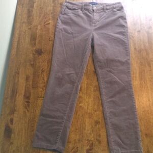 Talbot's Corduroy Simply Flattering Collection Straight Tan/Gray 10